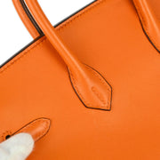 Hermes Orange Swift Birkin 25 Handbag