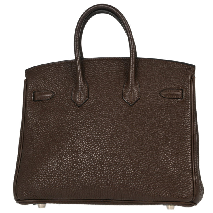 Hermes Chocolat Togo Birkin 25 Handbag