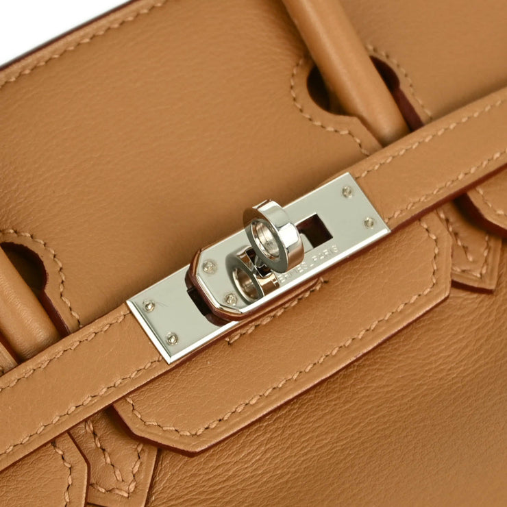 Hermes Beige Swift Birkin 25 Handbag