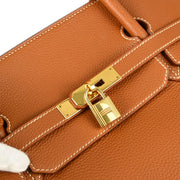 Hermes Gold Togo Birkin 45 Handbag