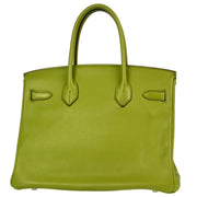 Hermes 2007 Green Swift Birkin 30 Handbag