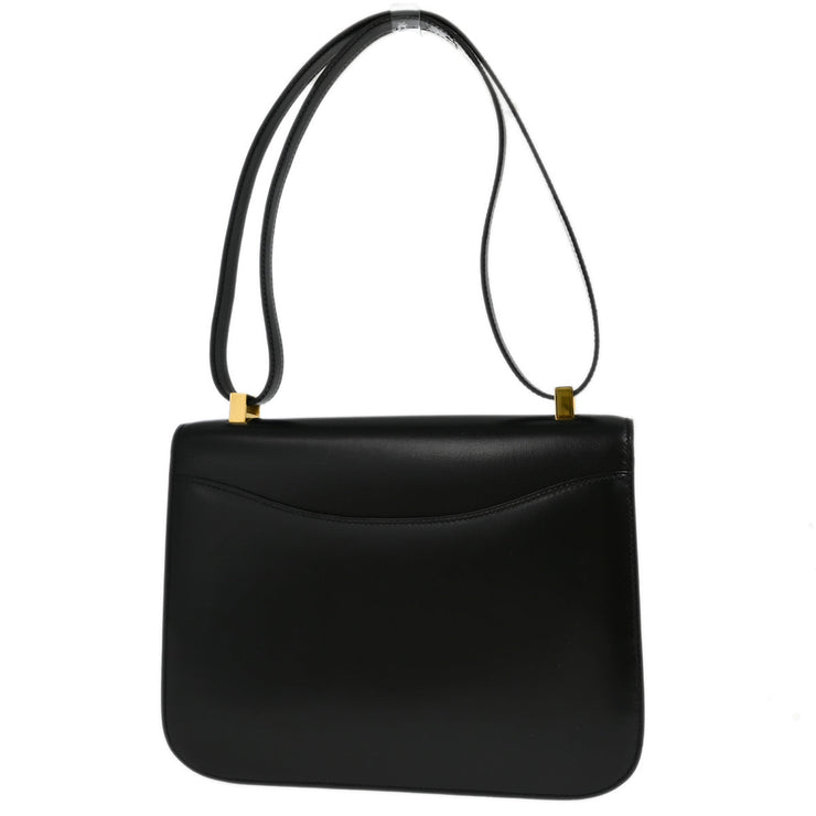 Hermes Black Box Calf Constance 23 Shoulder Bag