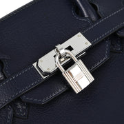 Hermes Navy Chevre Birkin 30 Handbag