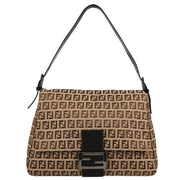 Fendi Beige Zucchino Mamma Baguette Handbag