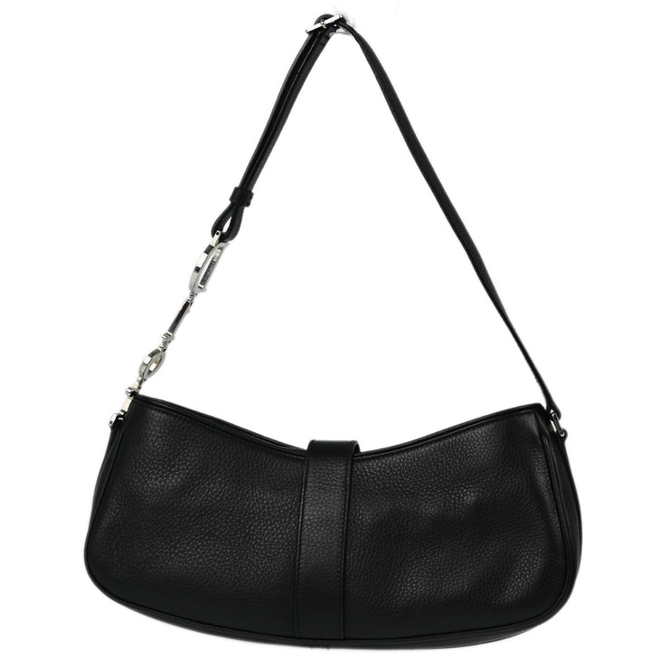 Christian Dior Black Leather Shoulder Bag