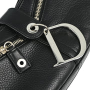 Christian Dior Black Leather Shoulder Bag