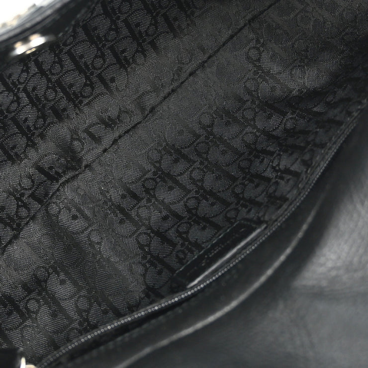 Christian Dior Black Leather Shoulder Bag