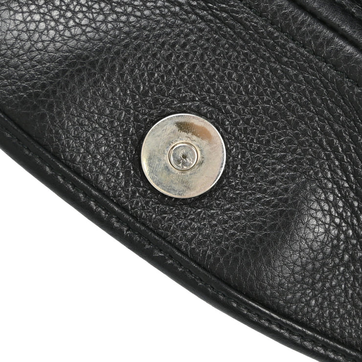 Christian Dior Black Leather Shoulder Bag