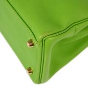 Hermes Apple Green Gulliver Kelly 28 Retourne 2way Shoulder Handbag