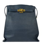 Hermes Navy Ardennes Kelly Sport GM Shoulder Bag