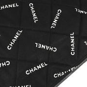 Chanel 1994-1996 Black Canvas Shoulder Tote Bag