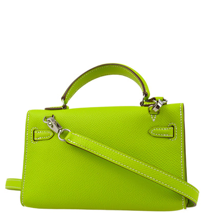 Hermes 2011 Kiwi Epsom Tiny Kelly 2way Shoulder Handbag