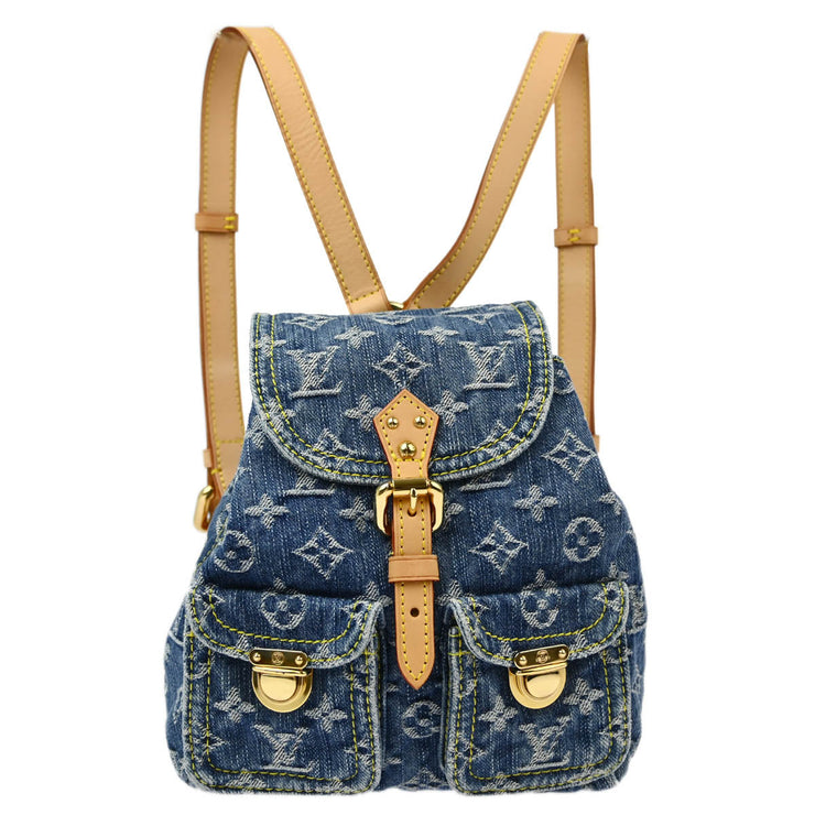 Louis Vuitton Blue Monogram Denim Sac a Dos PM Backpack M95057