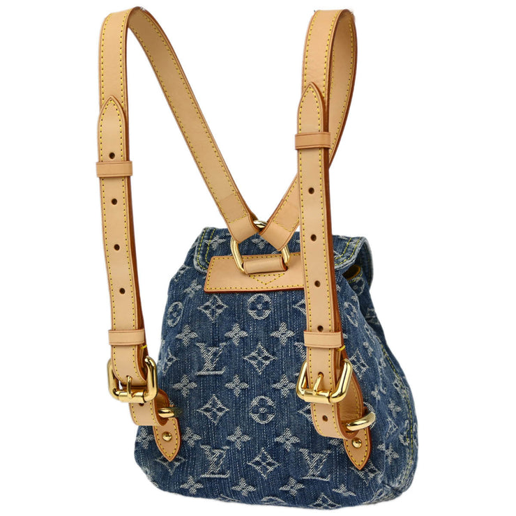 Louis Vuitton Blue Monogram Denim Sac a Dos PM Backpack M95057