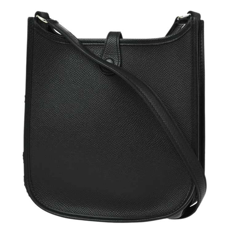 Hermes Black Epsom Evelyne TPM Shoulder Bag