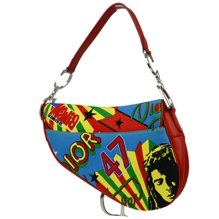 Christian Dior Multicolor Dior Mania Saddle Handbag