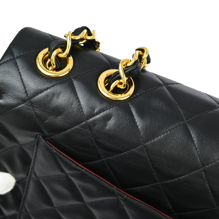 Chanel Black Lambskin Maxi Classic Flap Shoulder Bag