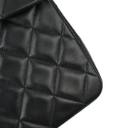 Chanel Black Lambskin Maxi Classic Flap Shoulder Bag