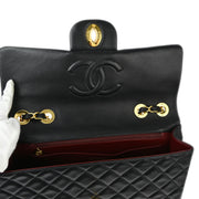 Chanel Black Lambskin Maxi Classic Flap Shoulder Bag