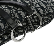 Christian Dior Black Trotter Double Saddle Handbag