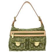 Louis Vuitton Green Monogram Denim Baggy PM Shoulder Bag M95213