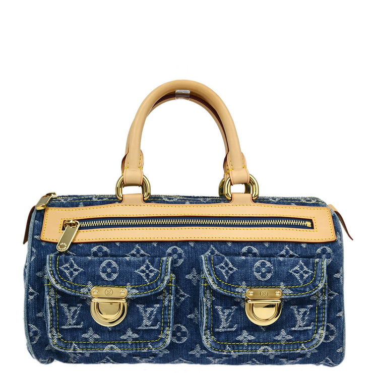 Louis Vuitton Blue Monogram Denim Neo Speedy Handbag M95019