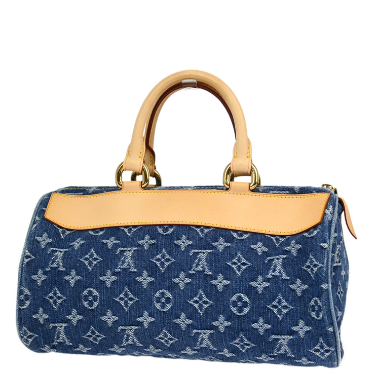 Louis Vuitton Blue Monogram Denim Neo Speedy Handbag M95019