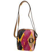 Christian Dior Multicolor Argyle Check Shoulder Bag