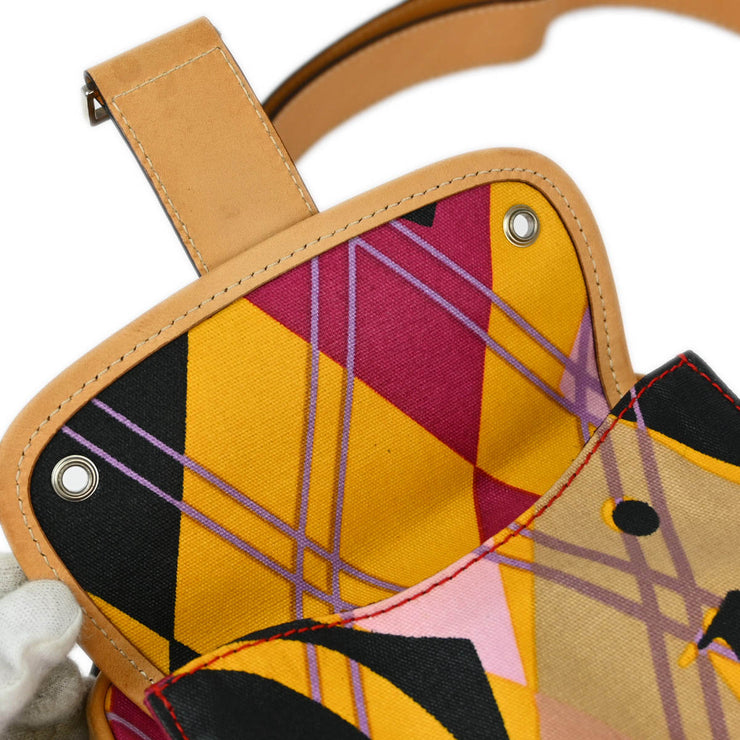 Christian Dior Multicolor Argyle Check Shoulder Bag