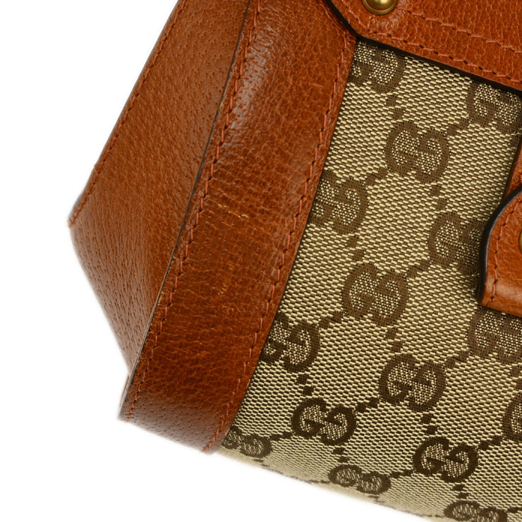 Gucci Brown Bamboo GG Handbag