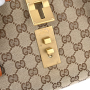 Gucci Brown Bamboo GG Handbag