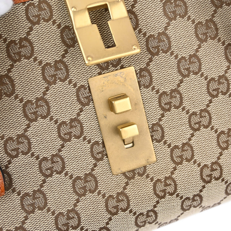 Gucci Brown Bamboo GG Handbag