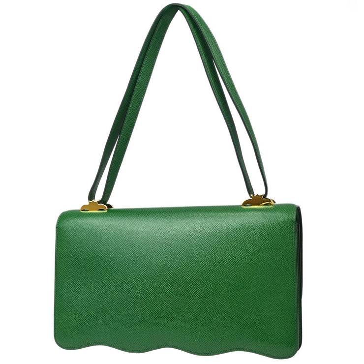 Hermes * Green Lisse Tree Shoulder Bag