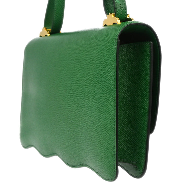 Hermes * Green Lisse Tree Shoulder Bag