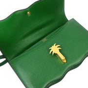 Hermes * Green Lisse Tree Shoulder Bag