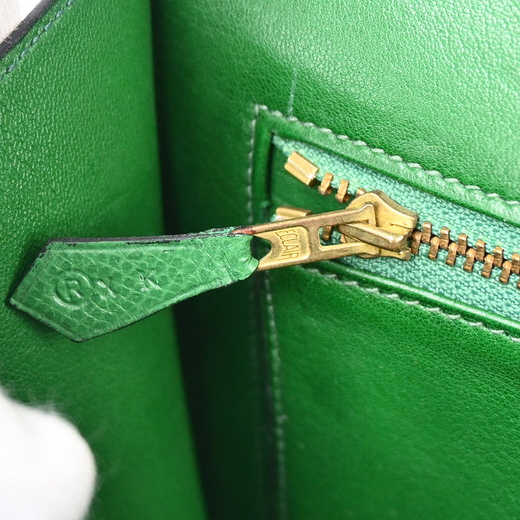 Hermes * Green Lisse Tree Shoulder Bag