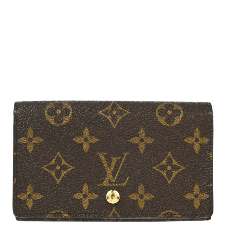 Louis Vuitton 2003 Monogram Porte Monnaie Billet Tresor Wallet M61730