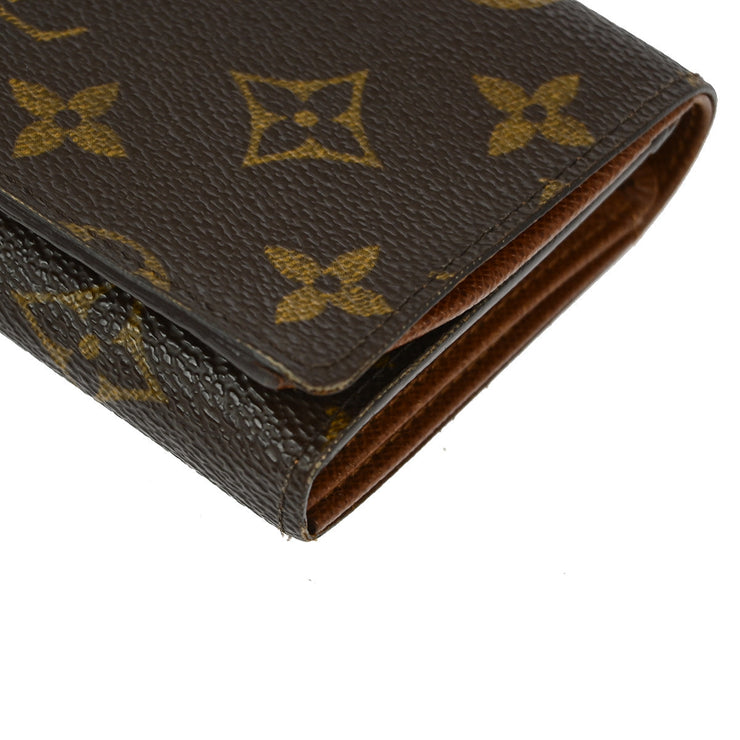 Louis Vuitton 2003 Monogram Porte Monnaie Billet Tresor Wallet M61730