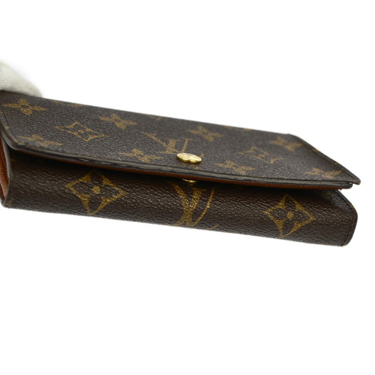 Louis Vuitton 2003 Monogram Porte Monnaie Billet Tresor Wallet M61730