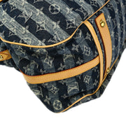 Louis Vuitton 2006 Blue Monogram Denim Cabas Raye GM 2way Tote M95336