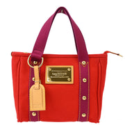 Louis Vuitton 2005 Red Purple Antigua Cabas PM Tote Bag M40037