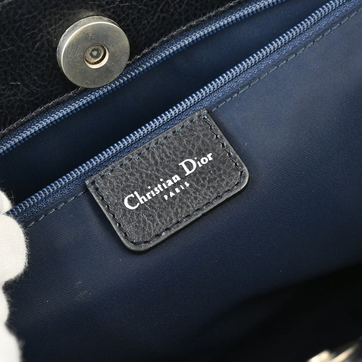 Christian Dior 2005 Navy Trotter Flight Tote Handbag