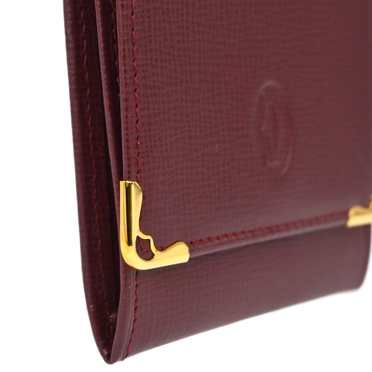 Cartier Coin Purse Wallet Bordeaux