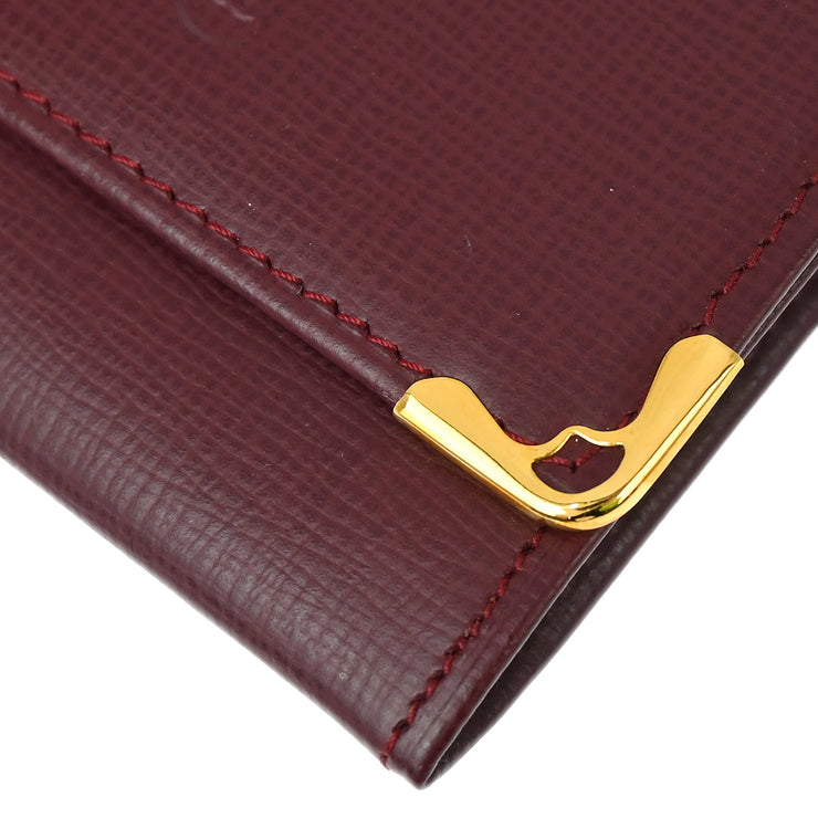 Cartier Coin Purse Wallet Bordeaux