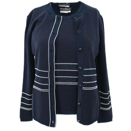 Salvatore Ferragamo Ensemble Cardigan Top #M