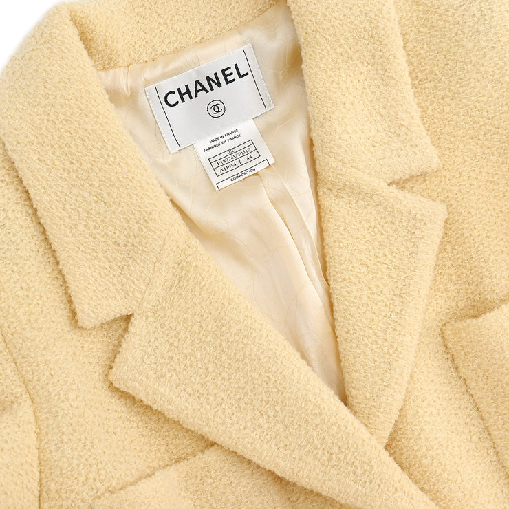 Chanel 2002 Single Breasted Jacket Off-white #44