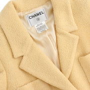 Chanel 2002 Single Breasted Jacket Off-white #44