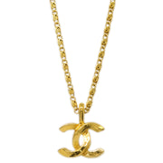 Chanel Gold Mini CC Chain Pendant Necklace 1982