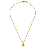 Chanel Gold Mini CC Chain Pendant Necklace 1982