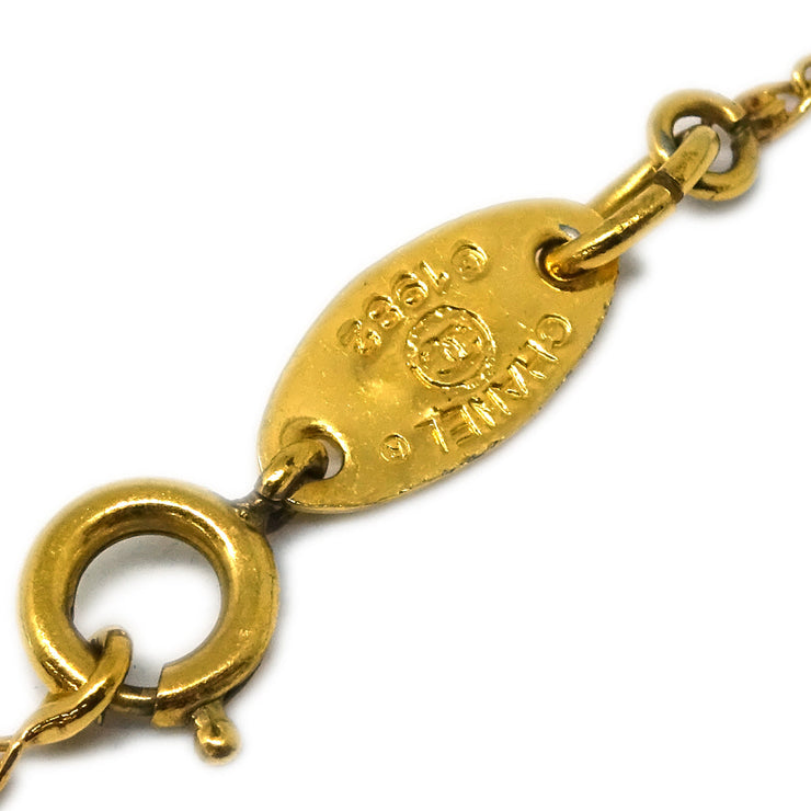 Chanel Gold Mini CC Chain Pendant Necklace 1982